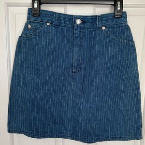 Levi’s multi-color pinstriped mini skirt vintage 11